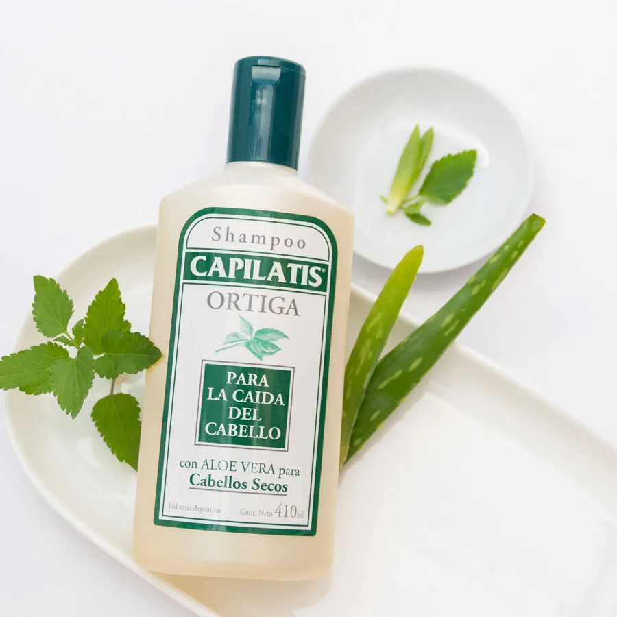 Shampoo Capilatis Ortiga caída cabello seco 410 ml
