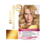 216069 Kit de coloración Excellence 8.3 Rubio Claro Dorado