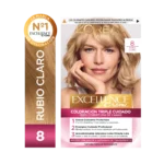 216203 L'Oréal Excellence Kit Coloración 8 Rubio Claro