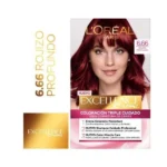 L'Oréal Excellence Pro-Keratina Tinte 6.66 Rojo Intenso