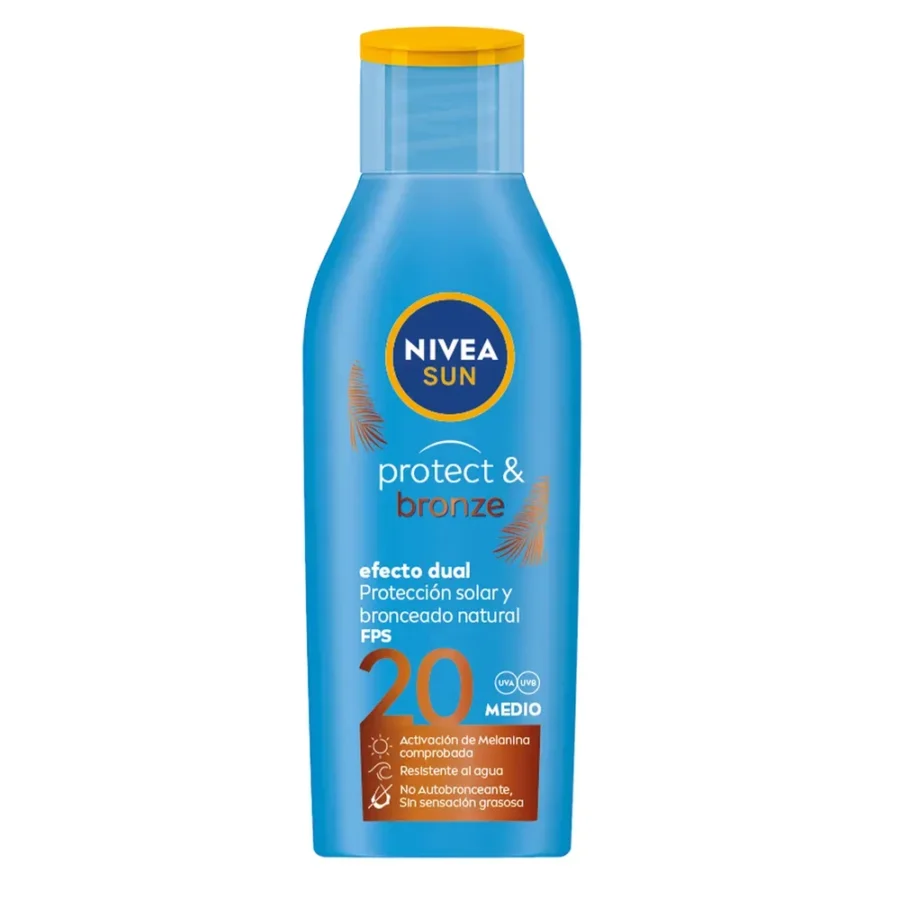 Protector solar Protect & Bronze FPS 20 crema 200 ml - Nivea Sun