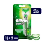 217586 Gillette Mach3 Sensitive Cartuchos de Repuesto x 4