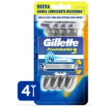 224094 Prestobarba 3 Hombre x4 máquinas de afeitar - Gillette