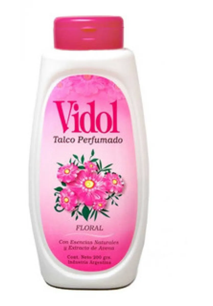 224710 Talco corporal perfumado floral 200 g - Vidol - Imagen 1