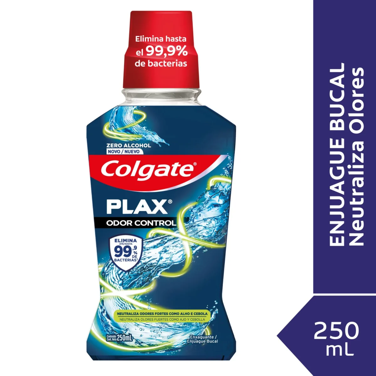 226862 Colgate Plax Odor Control Enjuague Bucal 250 ml - Imagen 1