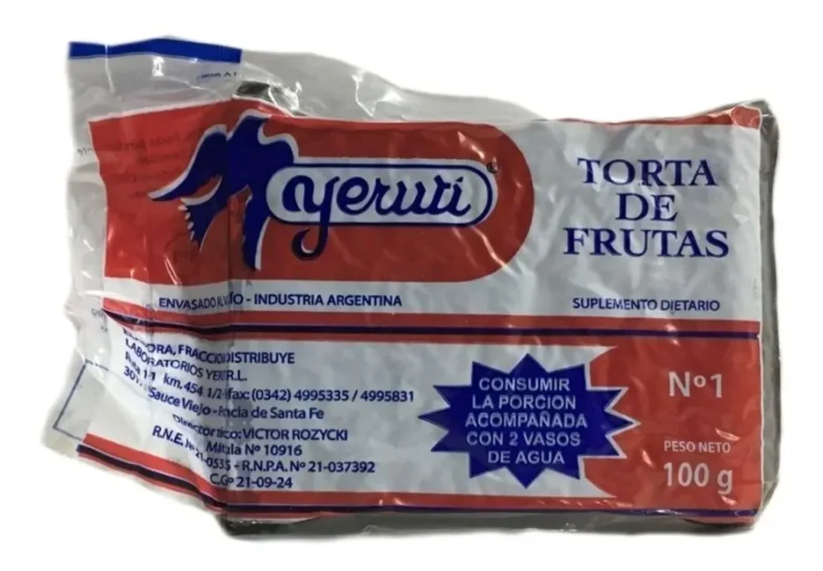 Yeruti Torta de Fruta N°1 100 g