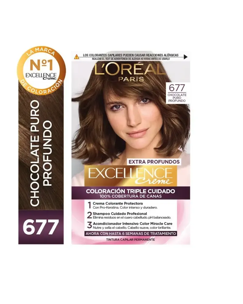 L'Oréal Excellence Tinte 677 Chocolate Puro Extra Profundo