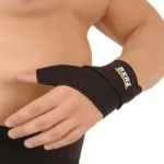 Muñequera con dedo pulgar Black Line Talle L