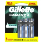 264370 Gillette Mach3 Cartuchos de Repuesto x6