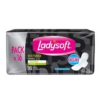 Toallas femeninas Ladysoft Nocturna con alas suave x10 unidades