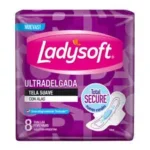 Toallas femeninas Ladysoft Ultradelgada con alas x8 unidades