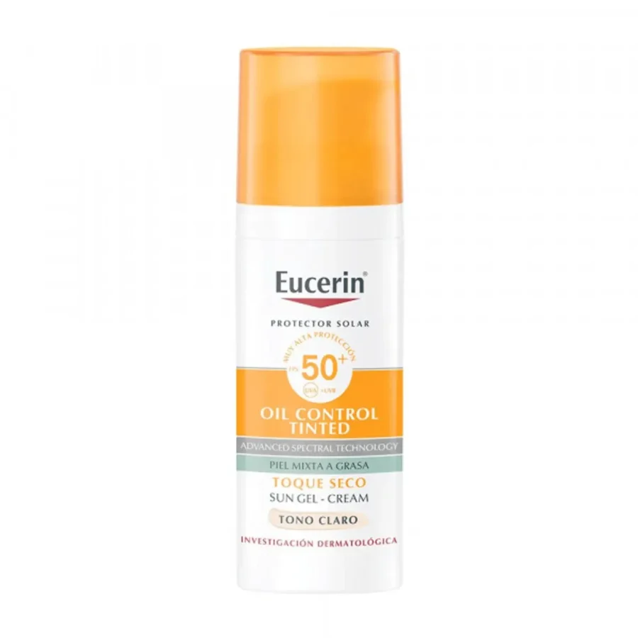 Protector solar facial Oil Control tono claro FPS 50 - Eucerin