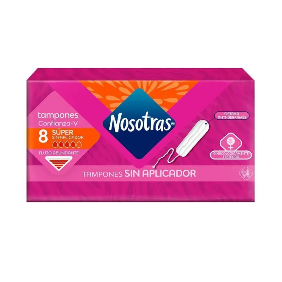 Tampones digitales Súper sin aplicador x8 unidades - Nosotras
