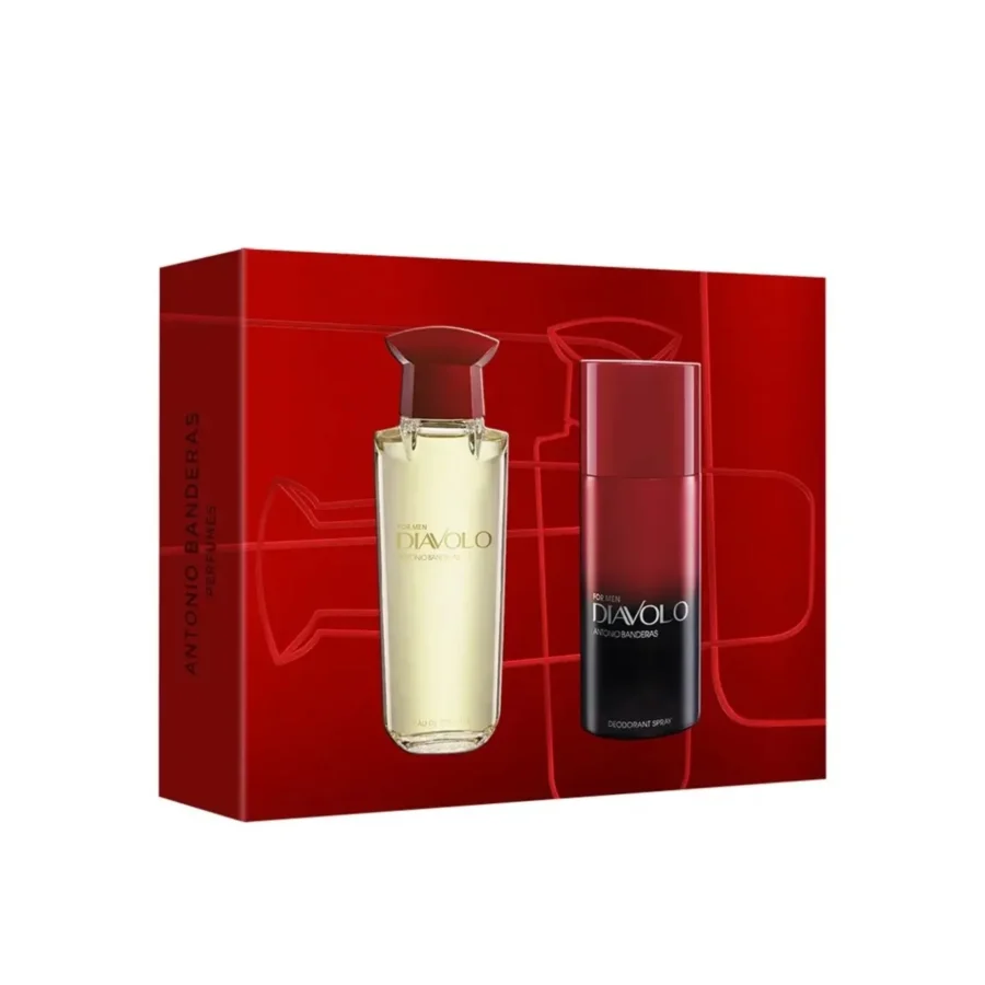 Set Antonio Banderas Diavolo EDT 100 ml + Desodorante 150 ml