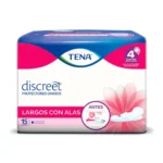 276374 Protectores diarios TENA Discreet largos con alas y aloe x50