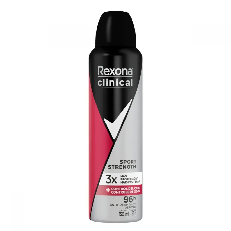 Desodorante Rexona Clinical Sport 96H Aerosol 150 ml