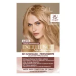 Tinte L'Oréal Excellence Sin Amoníaco 9U Rubio Muy Claro