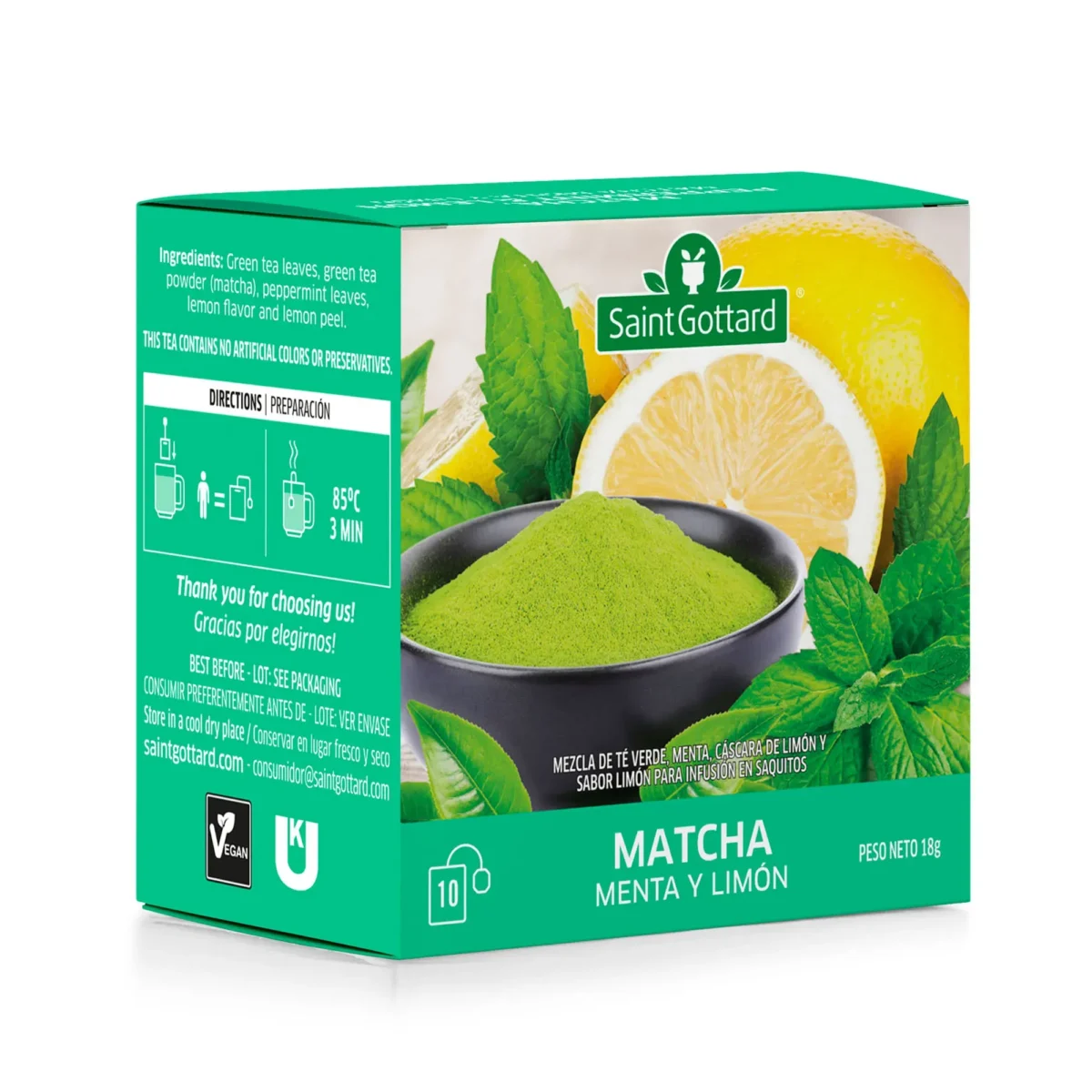 302552 Té Saint Gottardo Matcha - Imagen 1