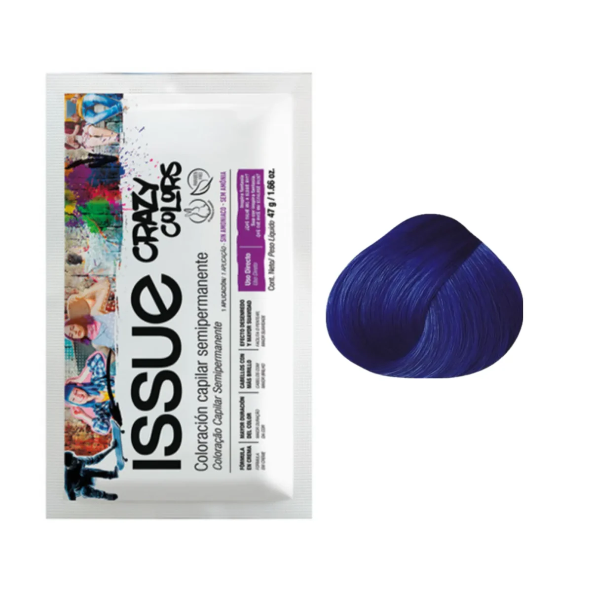 305738 Tinte Issue Crazy Color Azul - Imagen 1