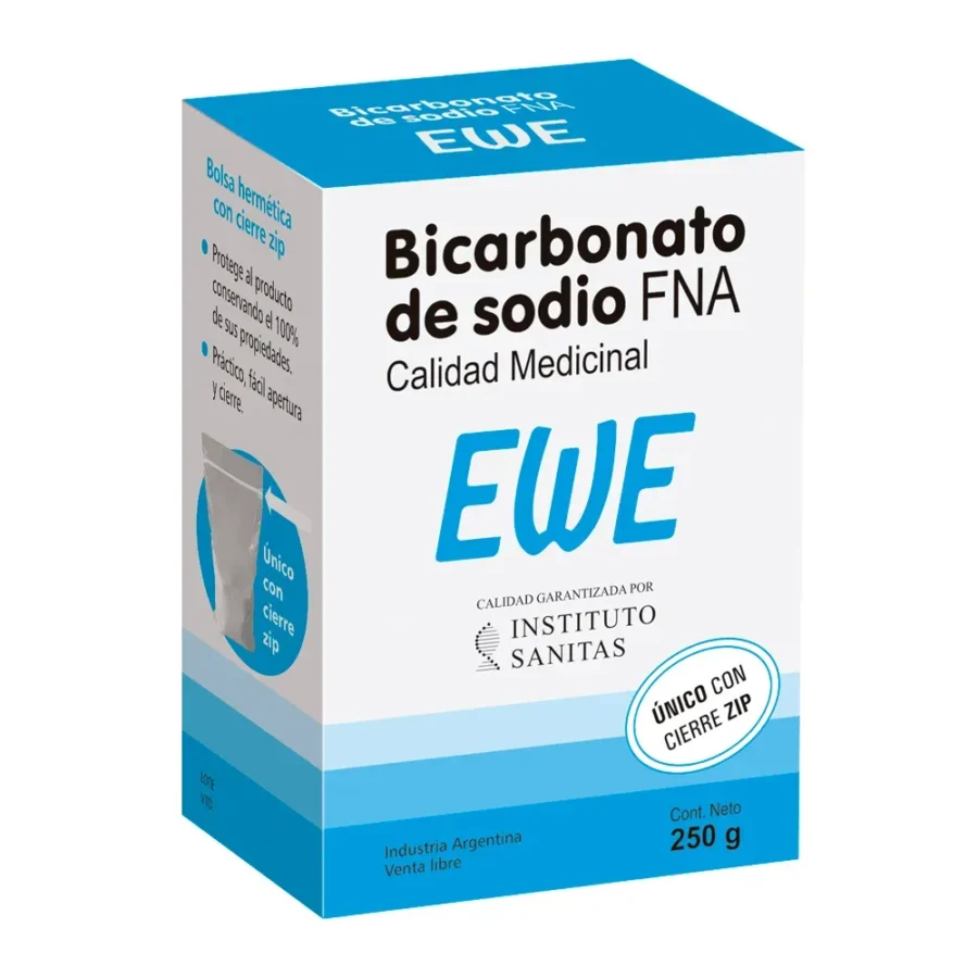 Ewe Bicarbonato de Sodio Estuche x 250 g