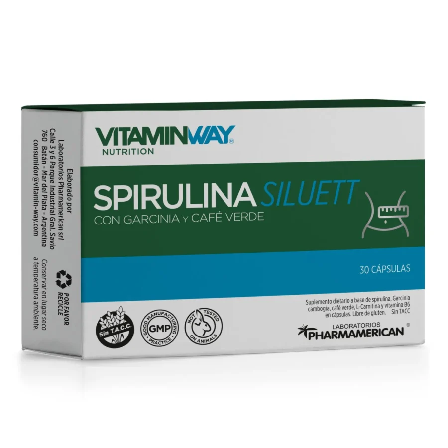 Spirulina Siluet Vitamin Way x30 cápsulas