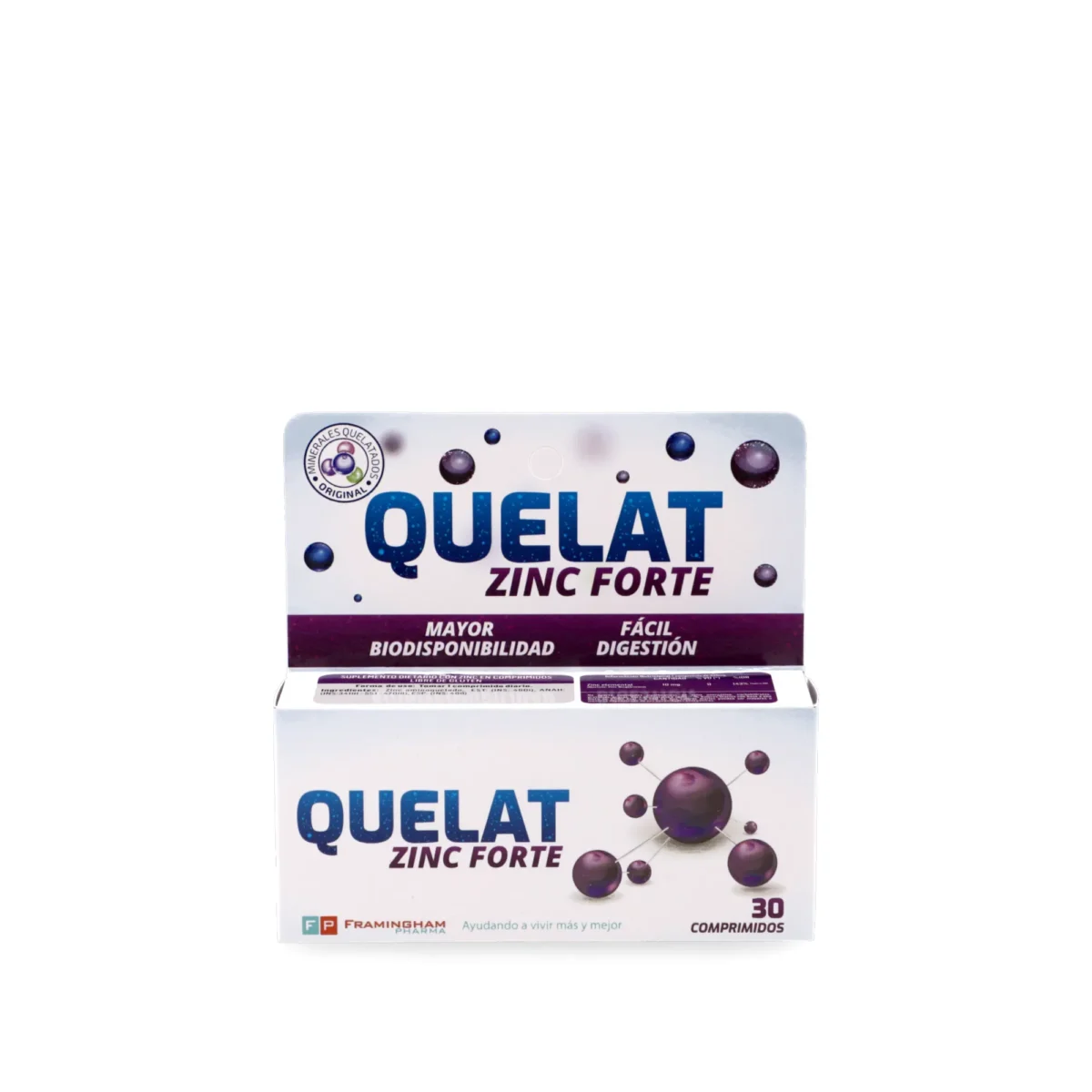 9953904 Quelat Zinc Forte x30 comprimidos - Imagen 1