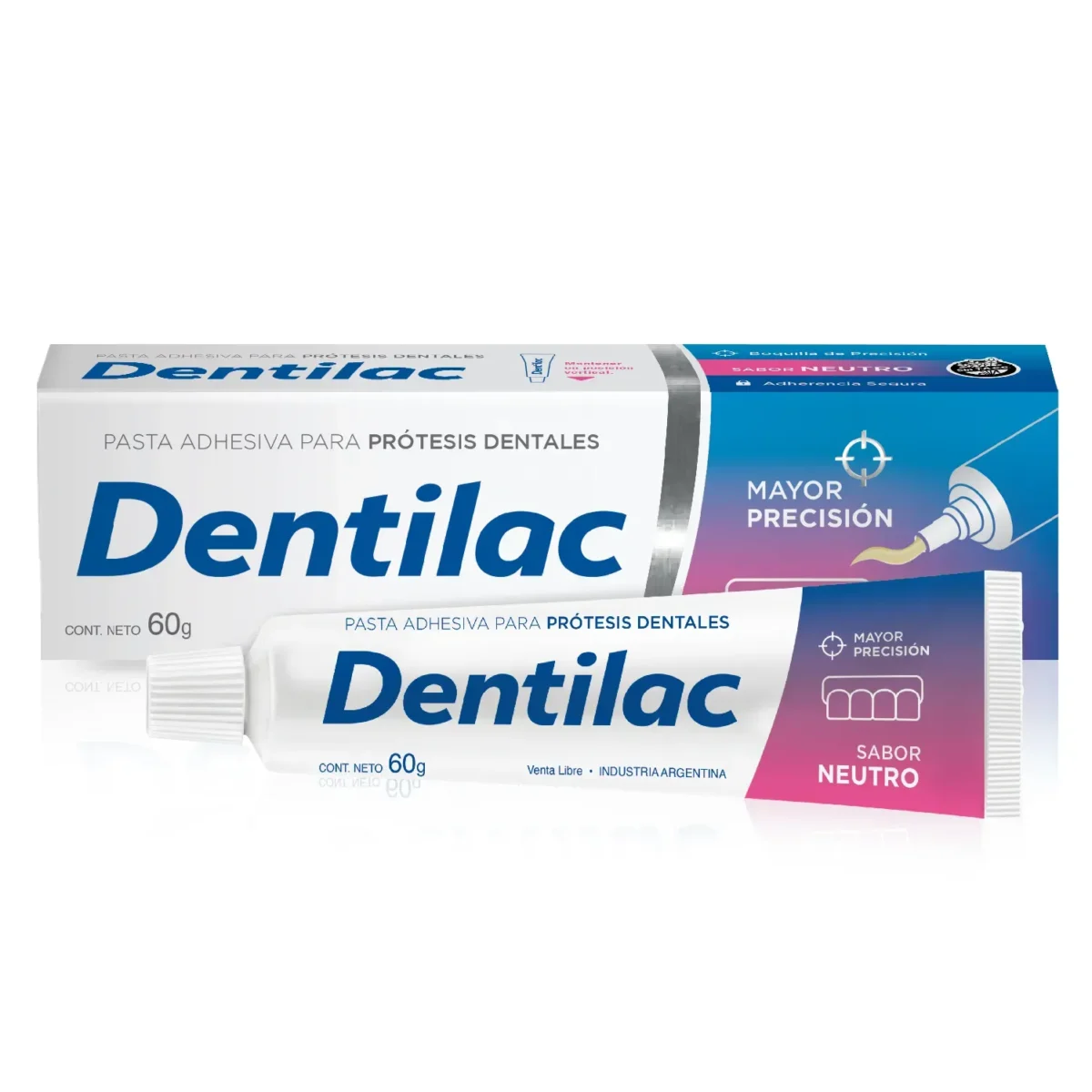 9925294 Dentilac adhesivo dental sin sabor pomo x60 g - Imagen 1