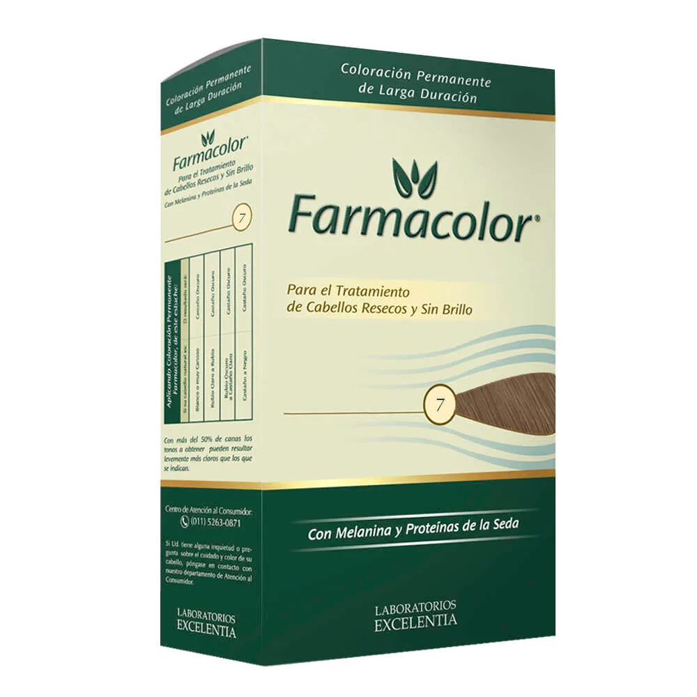 9934671 Farmacolor kit de coloración tono 7 rubio - Imagen 1
