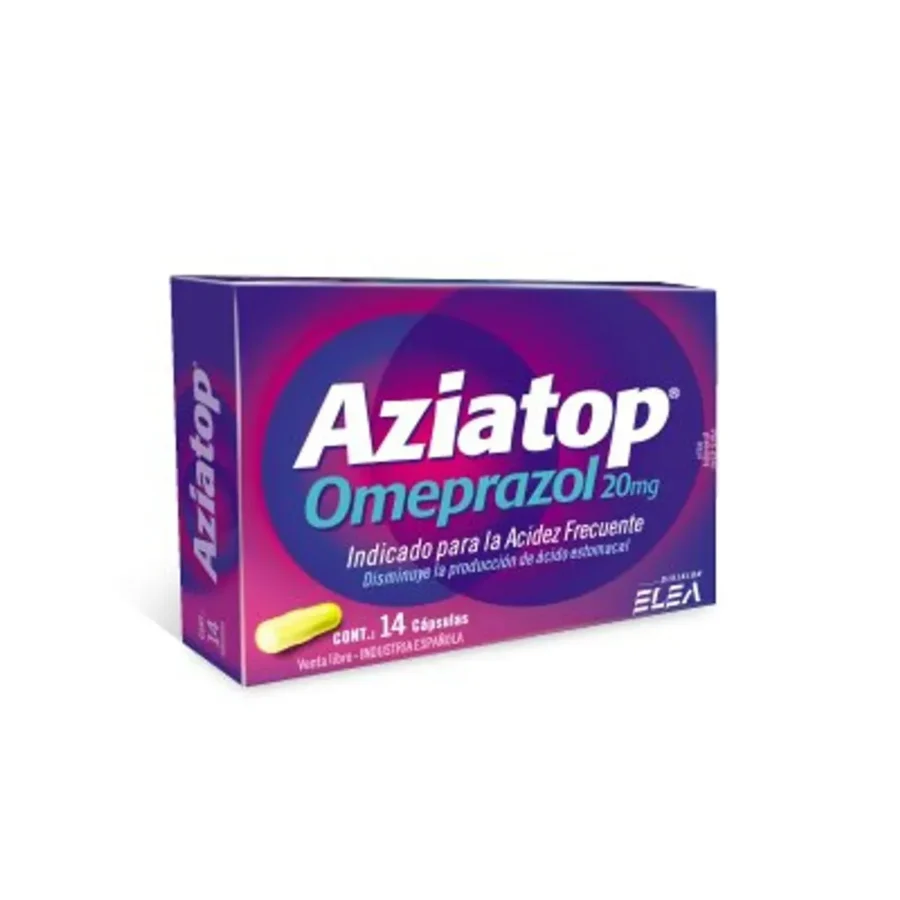 Aziatop 20 mg cápsulas x14