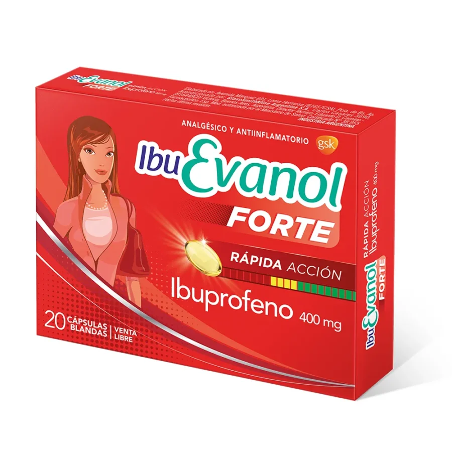Ibu Evanol Forte rápida acción cápsulas