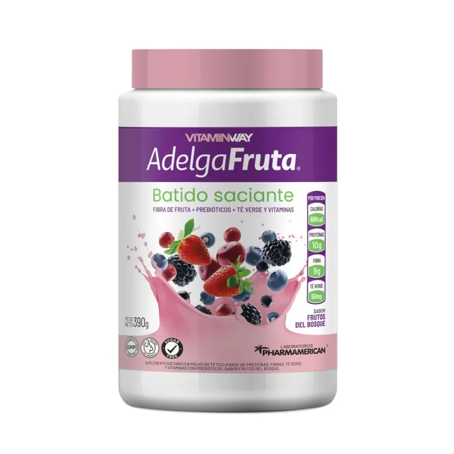 Adelgafruta Batido Saciante Frutilla x400 g