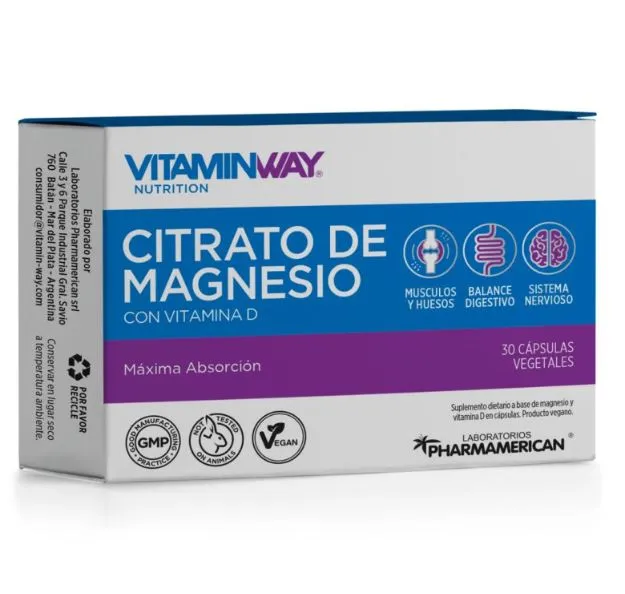 Citrato de magnesio cáps. x30