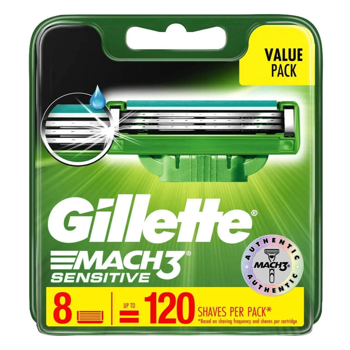 217691 Cartuchos Gillette Mach3 Sensitive - Imagen 1