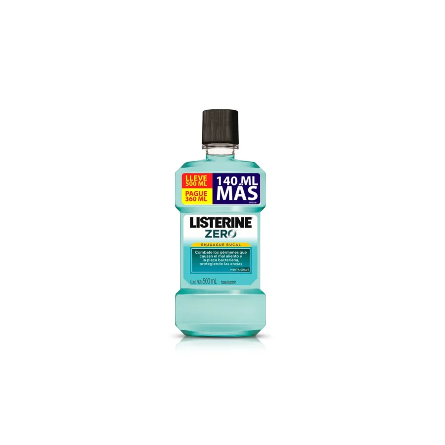 LISTERINE ZERO MENTA SUAVE 500