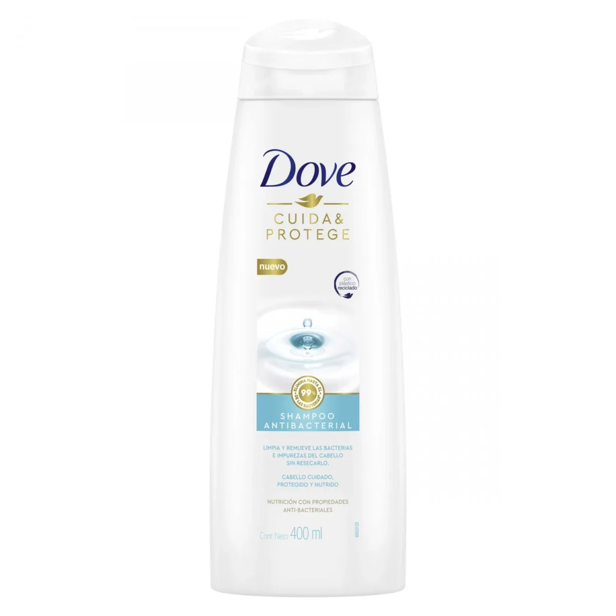 272878 Jabón Dove Cuida y Protege Antibacterial 400 ml - Imagen 1