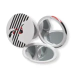 Espejo de Cartera Doble Faz Redondo