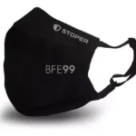 Barbijo Stoper BFE99 Negro con Clip Nasal