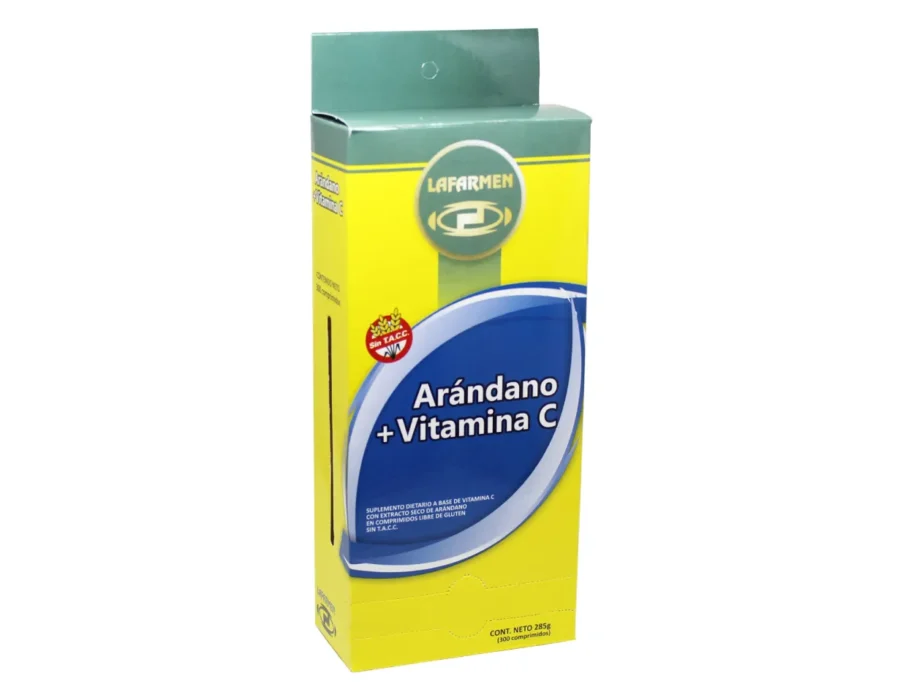 Suplemento de Arándano + Vitamina C x30 comprimidos