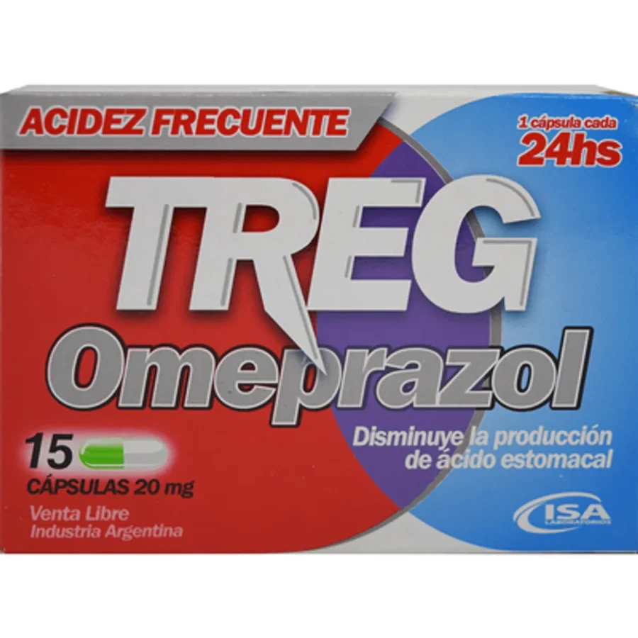 Treg 20 mg cápsulas x15