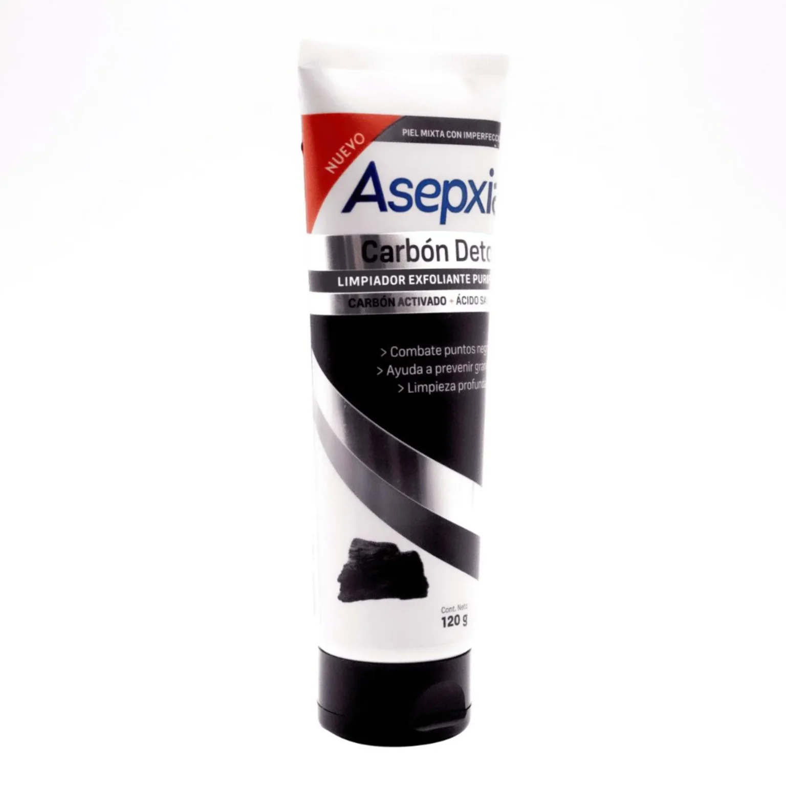 9955908 Asepxia Carbón Detox gel exfoliante 120 g - Imagen 1