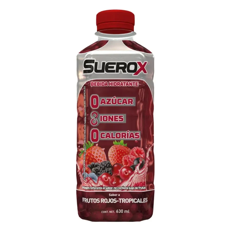 SueroX hidratante sabor frutos rojos 630 ml