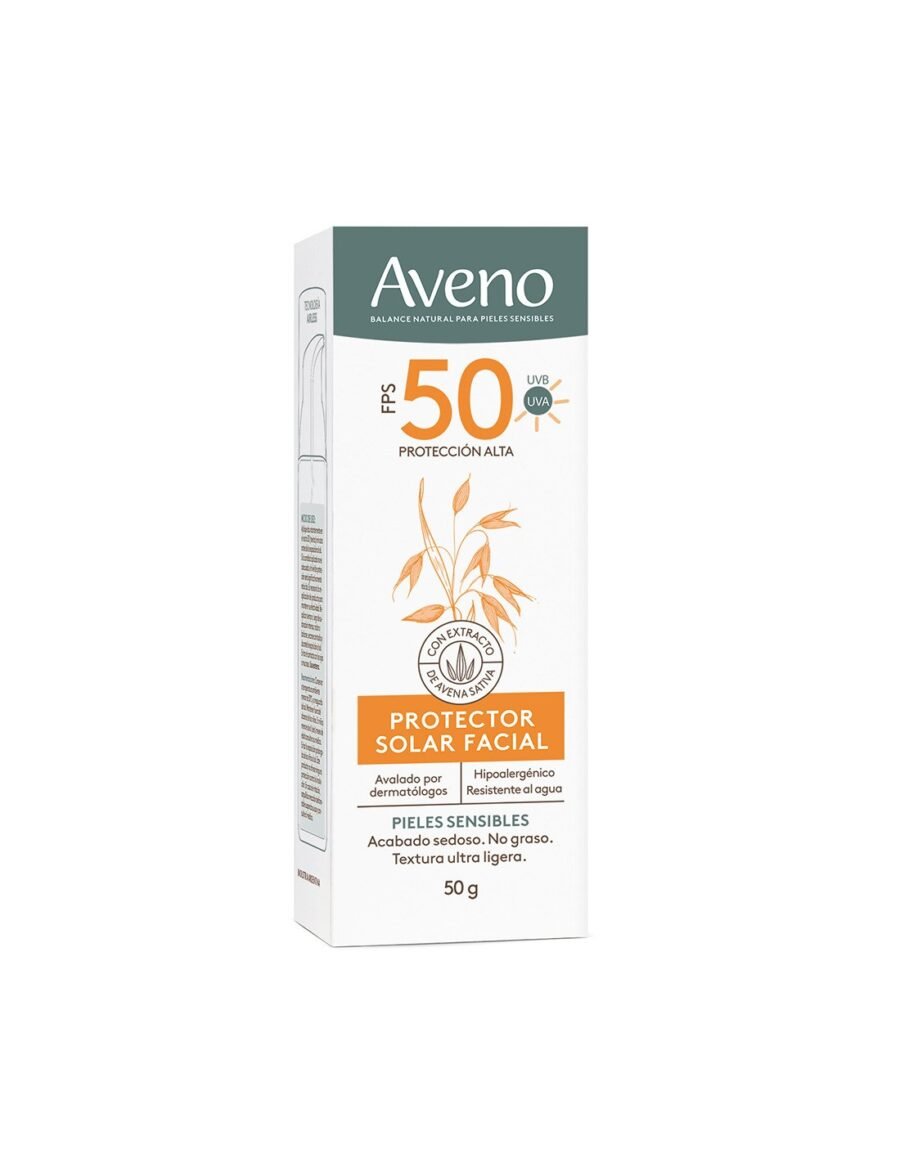 Aveno Solar FPS 50 Emulsión Facial x 50 ml