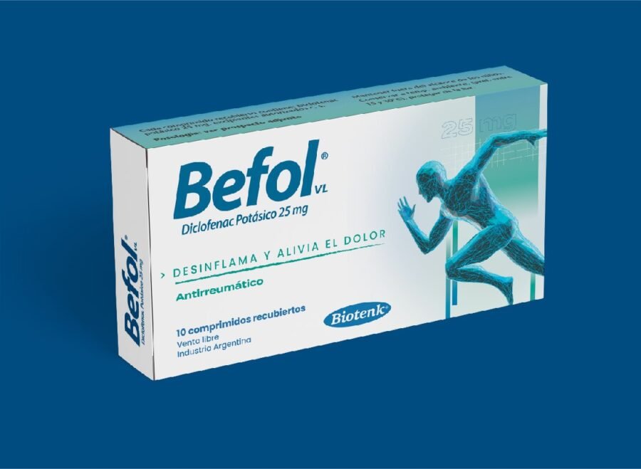 Befol VL 25mg x 10 comprimidos