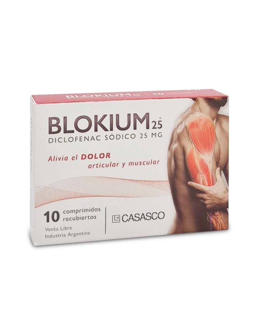 Blokium 25 mg Comprimidos x 10 (Venta Libre)