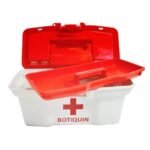 Botiquín Caja Plástica Blanca con Bandeja