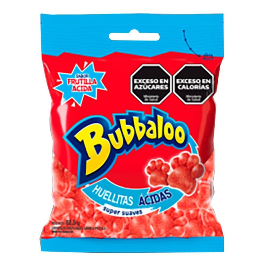 Bubbaloo Gomita Huellitas Ácidas