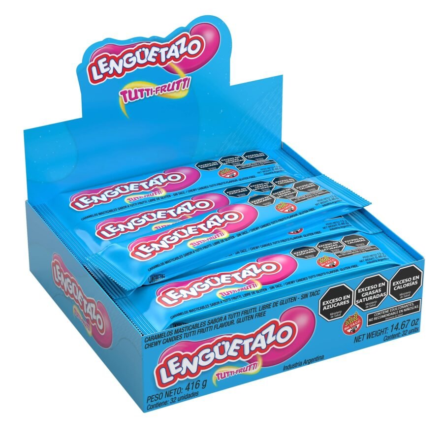 Caramelo Lengüetazo Sabor Tutti Frutti