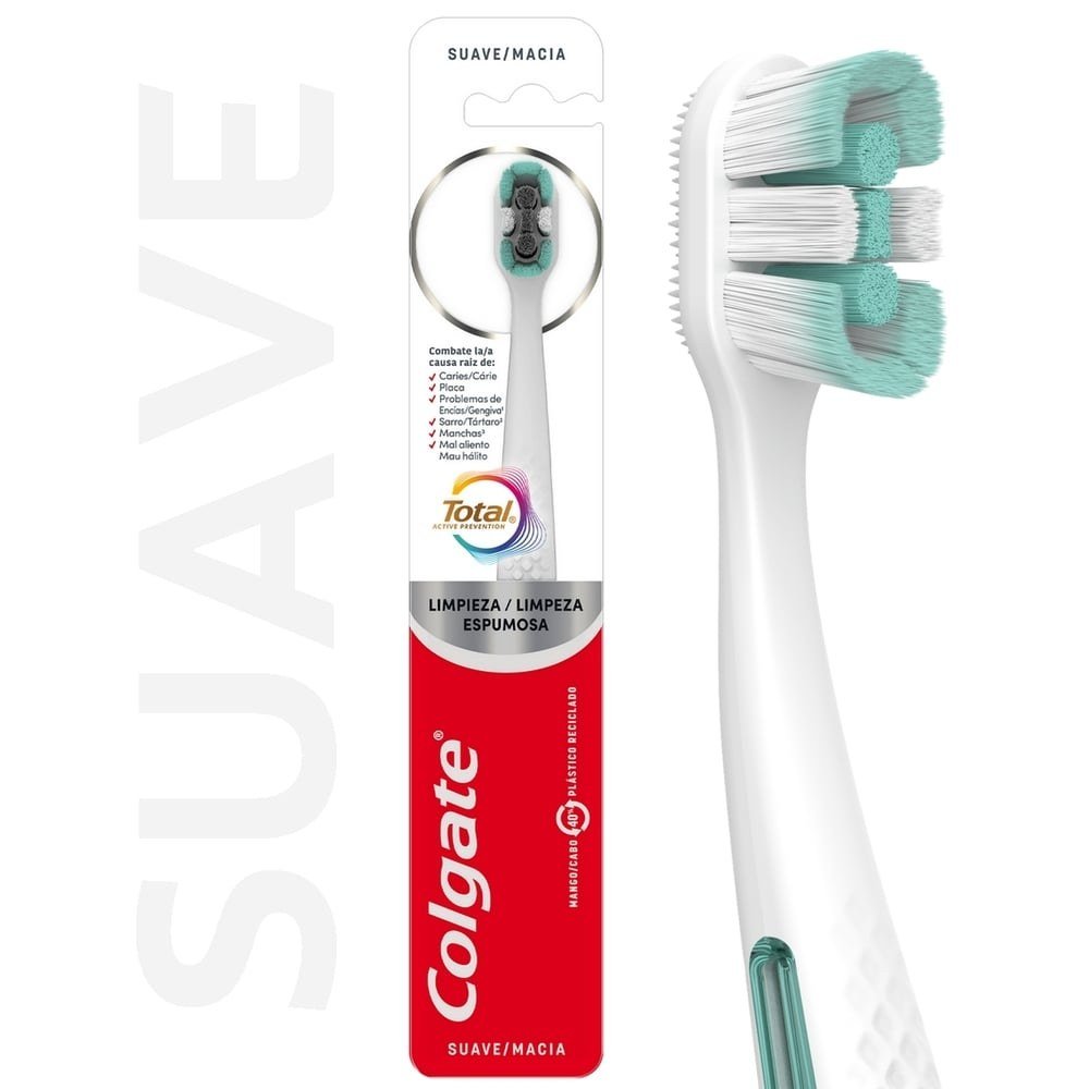 Colgate Total Limpieza Suave Cepillo Dental Colgate Total Limpieza Suave Cepillo Dental