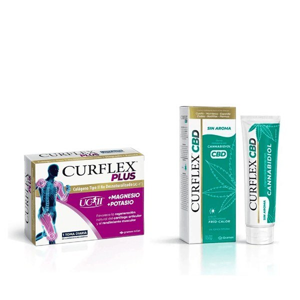 Curflex Plus + Curflex CBD Comprimidos Curflex Plus + Curflex CBD Comprimidos