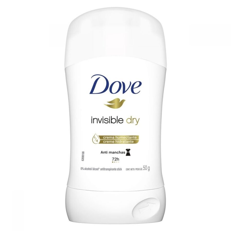 Dove Invisible Dry Desodorante Antitranspirante en Barra 50g